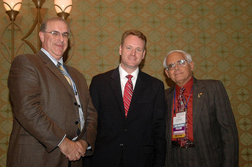 M. Jack Ohanian and Oak Ridge/Knoxville Local Section Representatives Dr. Ron Ellis and Bradley T. Rearden, Gold Certificate